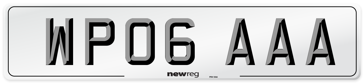 WP06 AAA Number Plate from New Reg
